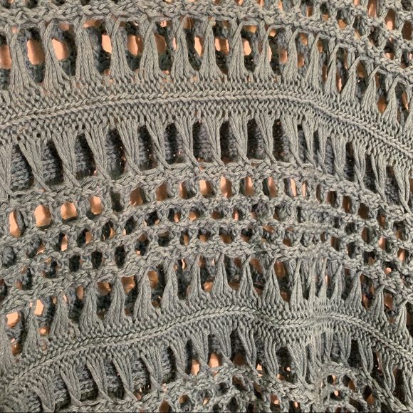 Dark Teal Knitted Crop Top - Picture 4 of 5